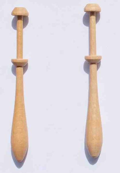 Paar Dänische Klöppel ca 10,3 cm lang