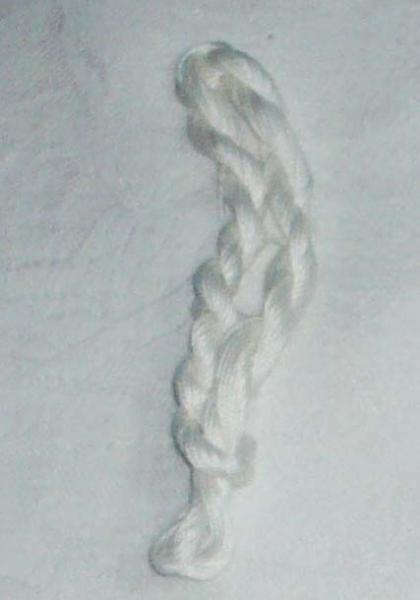 Stickgarn weiß