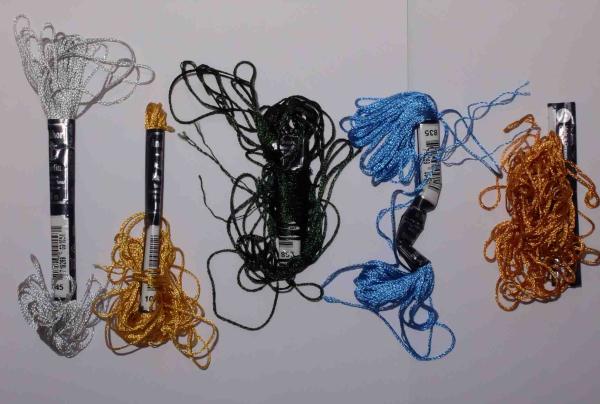 Set 5 Reste Marlitt Stickgarn