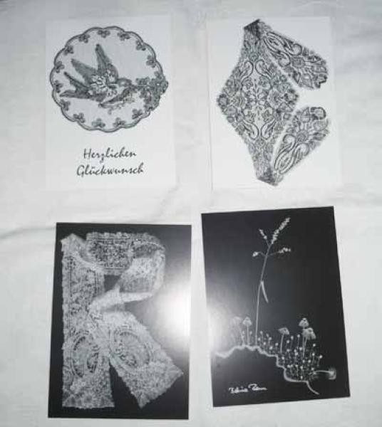 Postkartenset mit 8 Spitzenmotiven