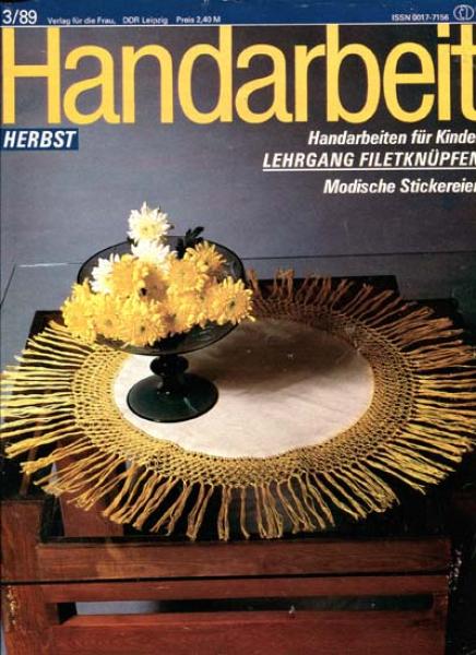 Handarbeit 3/89 Verlag für die Frau