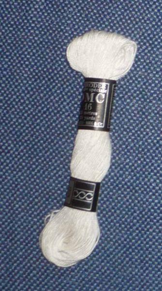 DMC Vierfachstickgarn 16 Farbe blanc