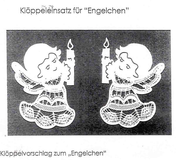 Engel mit Stern mit Rahmen und KB