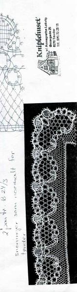 Klöppelbrief No 1025 "sneglen" Kniplehuset