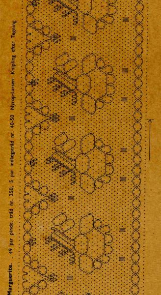 Klöppelbrief " Marguerite" von Nyrop-Larsen