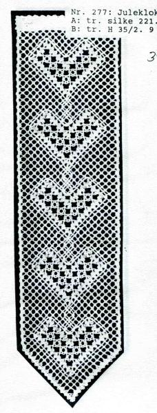 Klöppelbrief " Juleklokkestreng" von Kniplehuset