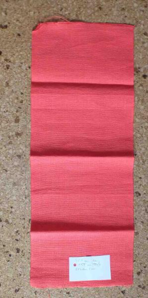Leinenband lachsrot ca. 52,5 cm lang 19,5 cm breit 8 Fäden/cm