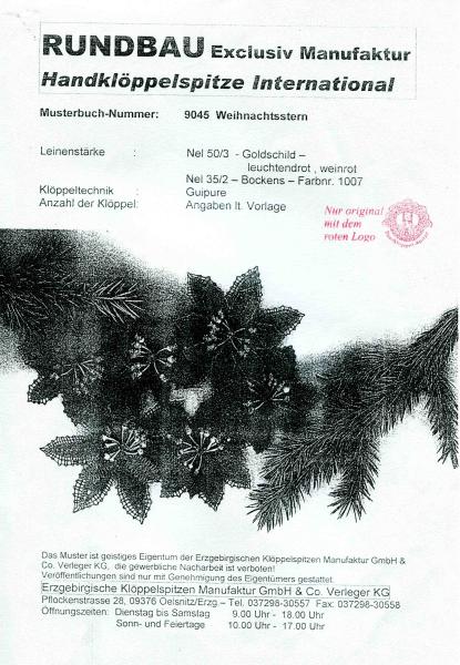 KB Rundbau Manufaktur Blüte Weihnachtsstern