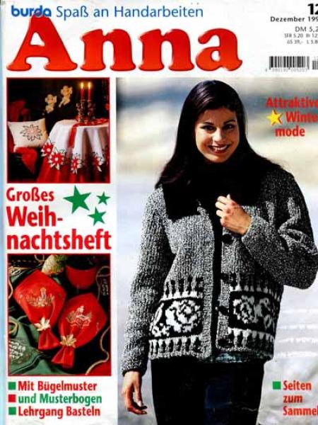 Anna 1996 Dezember Kurs Weihnachstschmuck basteln