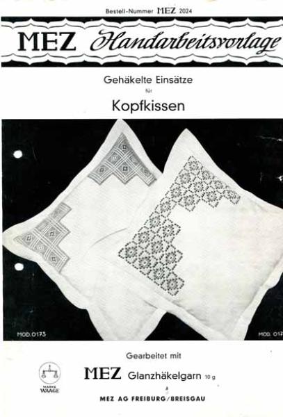 MEZ Handarbeitsvorlage Nr. 2022,2023,2024