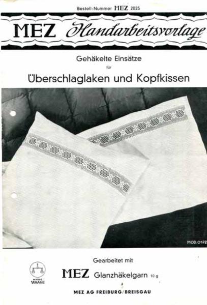 MEZ Handarbeitsvorlage Nr. 2025,2028,2029,7038