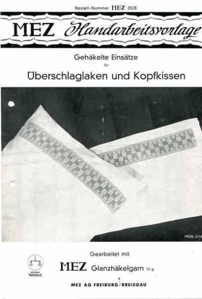 MEZ Handarbeitsvorlage Nr. 2025,2028,2029,7038