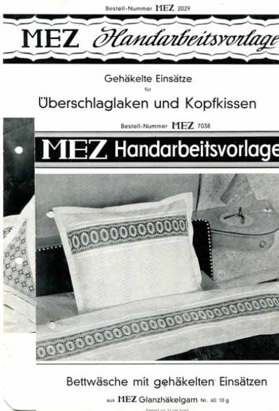 MEZ Handarbeitsvorlage Nr. 2025,2028,2029,7038
