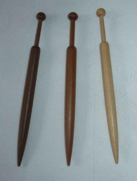 Set 3 Honitonklöppel ca 9,8 cm lang verschiedene Hölzer