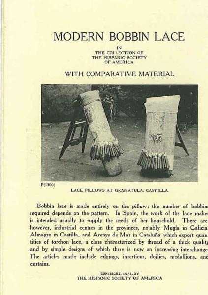 Modern Bobbin Lace in Collection of the Hispanic Society of Amer