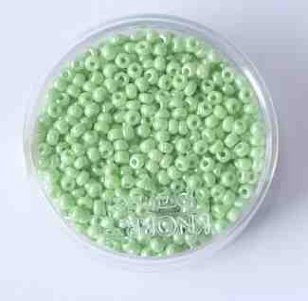 Rocailles 2,5 mm 17 gramm lindgrün - Knorr pradell