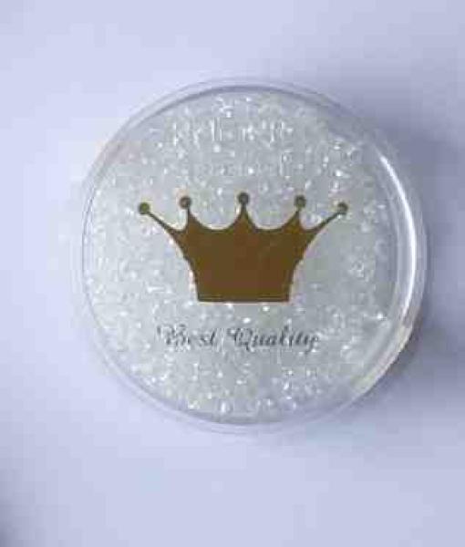 Rocailles 2 mm 15 gramm weiß irisierend - Knorr pradell