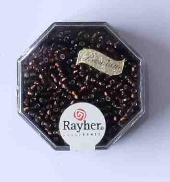Rocailles 2,2 mm 12 gramm mit Silbereinzug - Rayher