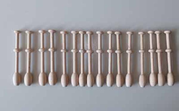 Set 16 Klöppel ca 10,2 cm lang
