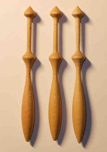 Set 3 dänische Klöppel ca 10,8 cm lang "Weigel"