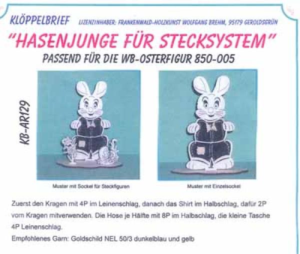 Fensterbild Hasenjunge von Frankenwald-Holzkunst