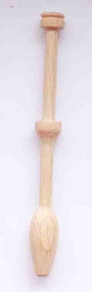 Klöppel ca 10,8 cm helles Holz
