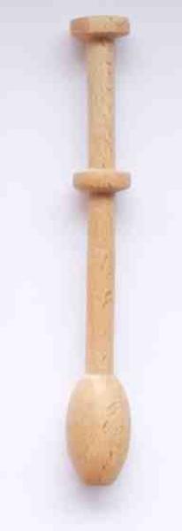 Set 3 Klöppel ca 10 cm lang helles Holz
