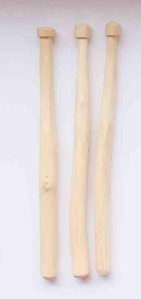 Set 3 handgeschnitzte Klöppel ca 12,3 cm lang helles Holz
