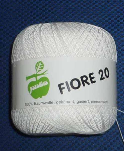 Fiore Häkelgarn 20  50 Gramm weiß Col 08