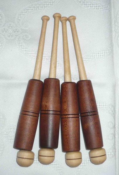 Hülsenklöppel 13,2 cm dunkles Holz " Pügner"