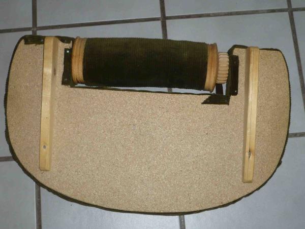 Dänisches Klöppelbrett mit Rolle - Oliv mit Tasche