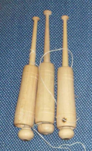 Set 3 Hülsenklöppel ca 12 cm lang