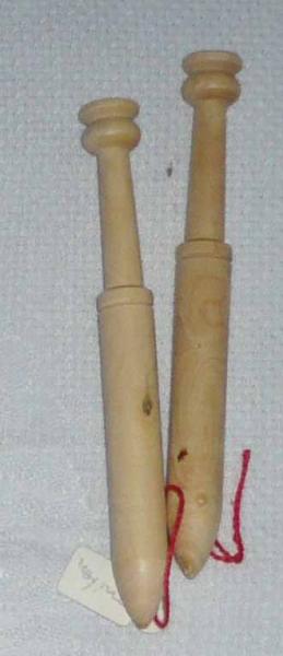 Paar Palmholzklöppel 9,8 cm