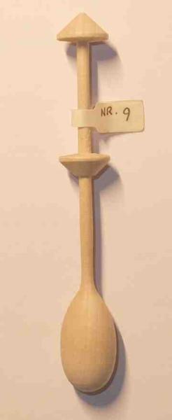 Finnischer Klöppel 11,5 cm lang aus Birkenholz