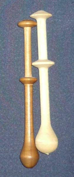 Paar Klöppel ca 9,8 cm lang