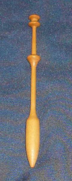 Klöppel ca 10 cm lang schönes Holz