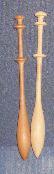 Paar Klöppel ca 10,4 cm lang doppelter Kopf