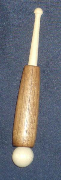 Hülsenklöppel ca 11,5 cm lang dunkle Hülse