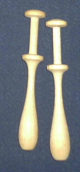 Paar schwedische Klöppel ca 10,1 cm lang