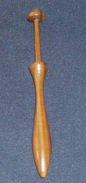 Dänischer Klöppel ca 10,2 cm dunkles Holz