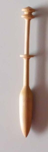 Schweizer Klöppel ca 11,8 cm lang helles Holz
