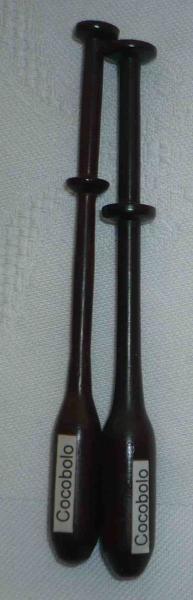 Paar Klöppel ca 9,6 cm Cocobolo