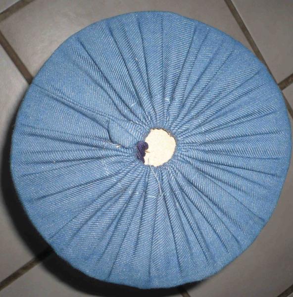 Klöppelrolle blau ca 33 cm breit