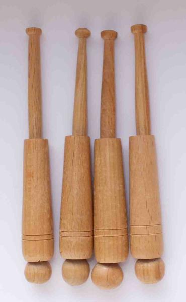 Hülsenklöppel ca. 13 cm lang Doppelrille