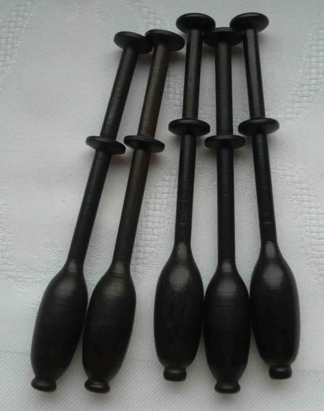 Brügger Klöppel ca 10,2 cm lang schwarzes Holz