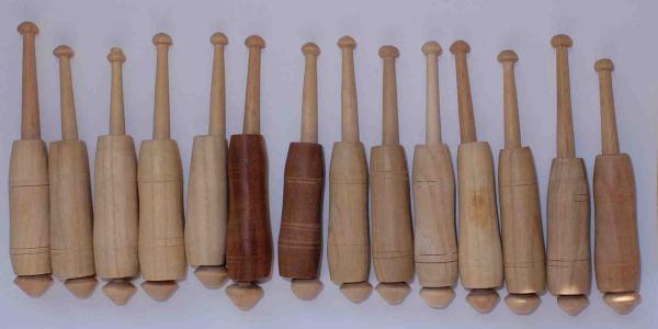 Set 14 Hülsenklöppel - ca 11 cm lang
