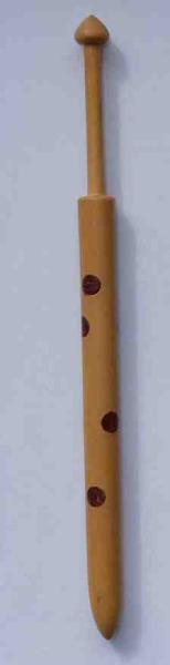 Honitonklöppel ca 9,6 cm lang mit Punkten