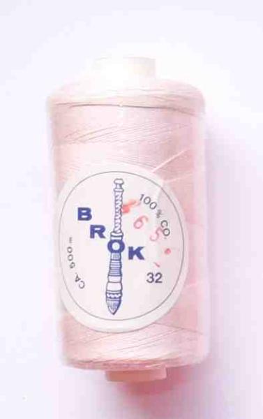 Ägyptische Baumwolle 32 Brok 500 Meter in hellrosa