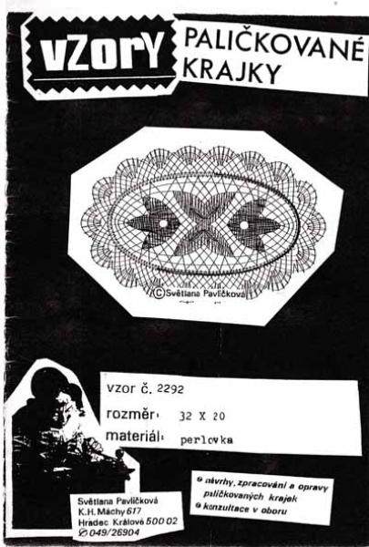 KB VZORY Nr. 2292 Decke 32 x 20