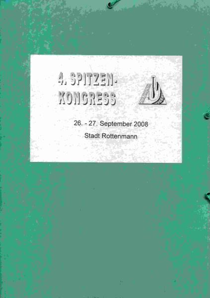 4. Spitzenkongress 26.-27. September 2008 Stadt Rottenmann